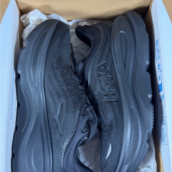 Size 9.5 - Hoka One One HOKA Bondi 9 Triple Black - Picture 7 of 9
